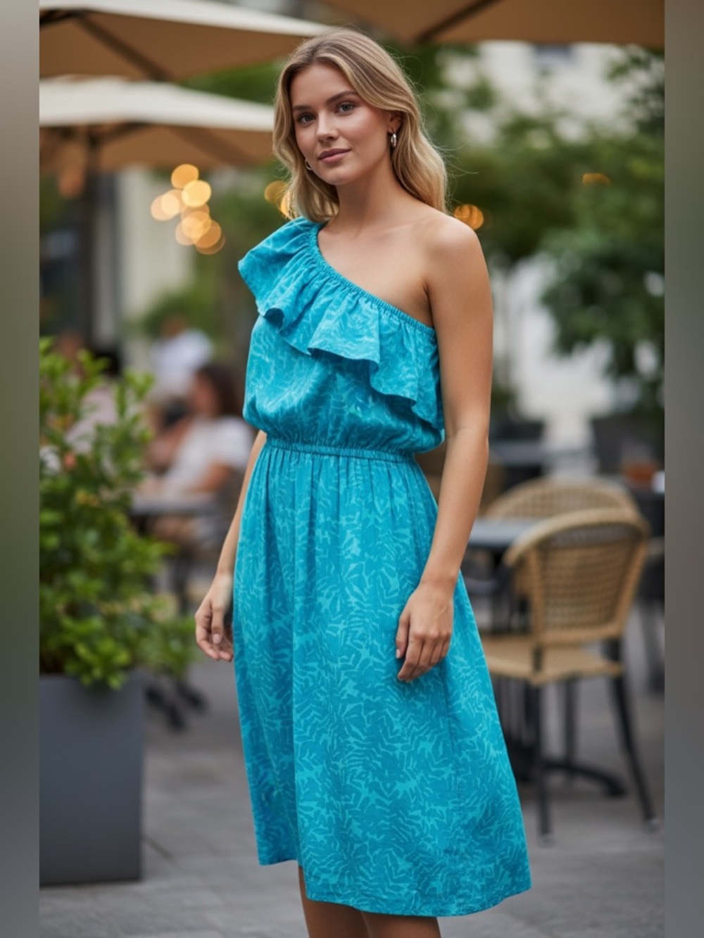 LANE BRYANT One-shoulder dress